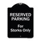 Signmission Designer Series-Reserved Parking For Storks Only Black & White, 24" x 18", BW-1824-9760 A-DES-BW-1824-9760 - alternate 1